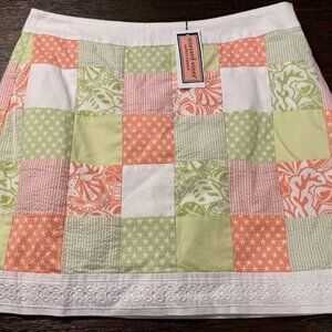 Vineyard Vines Patchwork Skirt Little Palm Cayman Pink